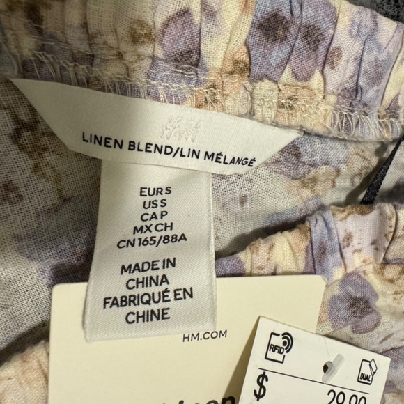 Linen Cropped Blouse - Picture 4 of 10